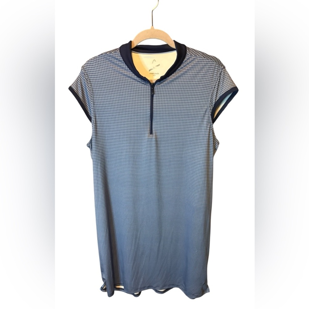 Head Tennis Dress Blue Zip Neck Athletic Activewear Pickleball XL